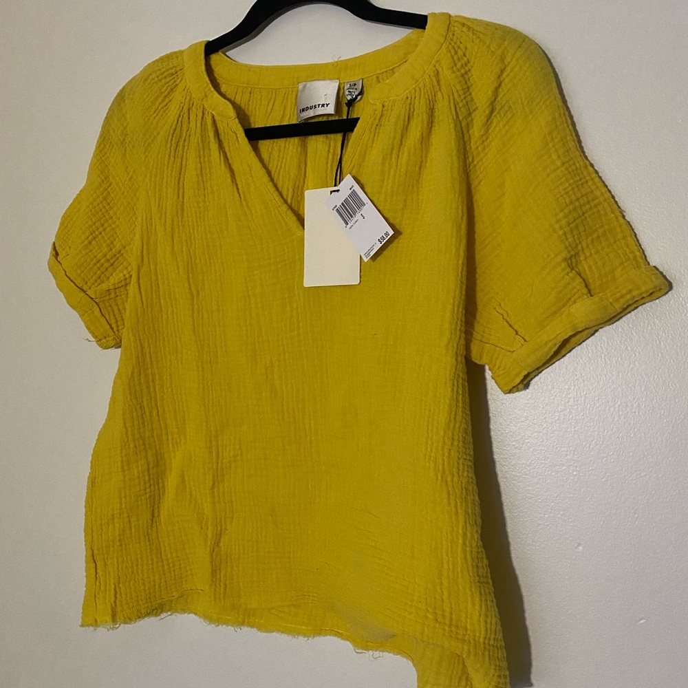 #2 NWT Industry Yellow short sleeve